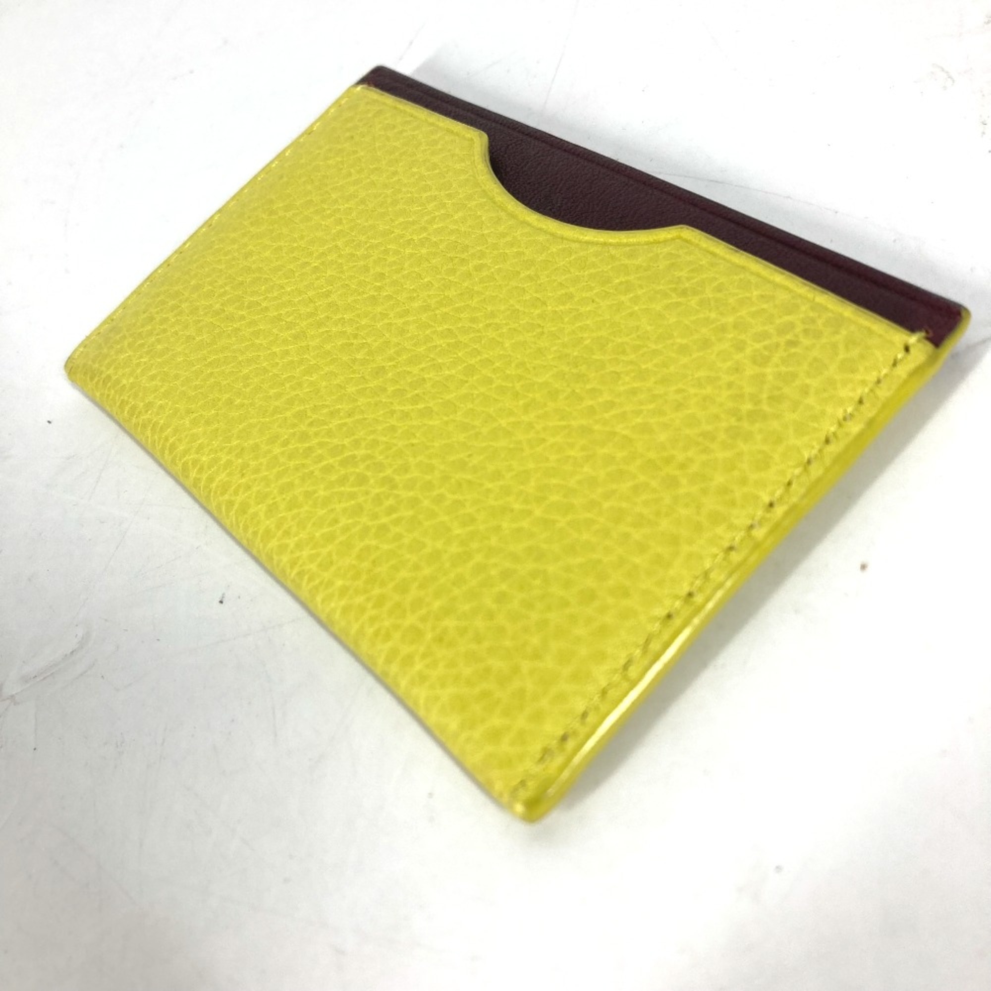 Loewe Business Card Holder Pass Case Card Case yellow Purple Based