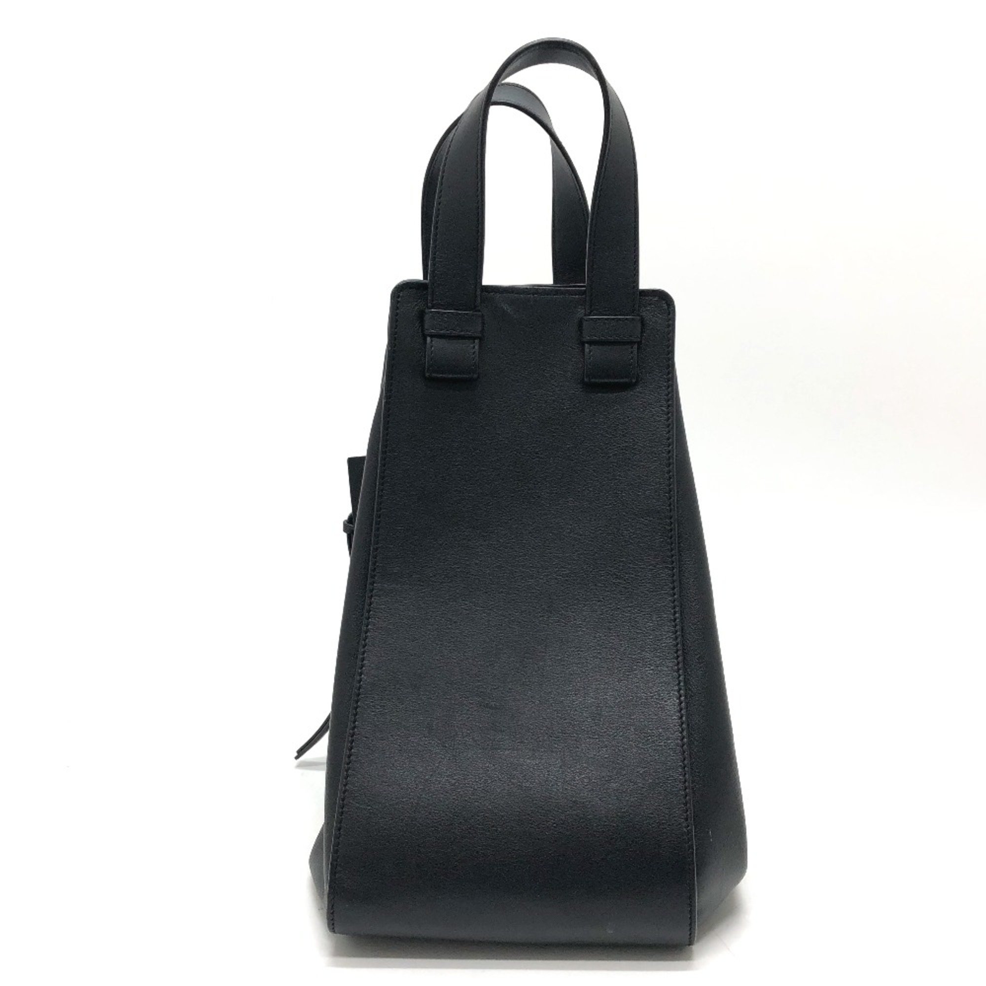 Loewe Medium 2WAY Hand Bag Black SilverHardware