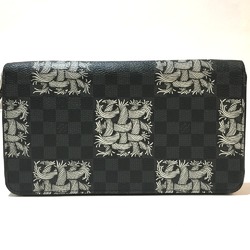 Louis Vuitton N61214 Damier Graphite Long Wallet Black