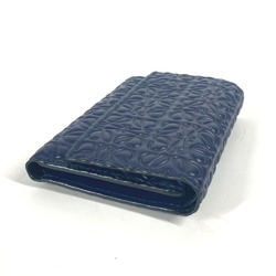 Loewe anagram Compact wallet Trifold wallet Navy Purple Based