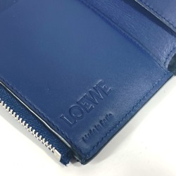 Loewe anagram Compact wallet Trifold wallet Navy Purple Based