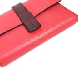 Loewe Bicolor Compact wallet Trifold wallet pink Brown