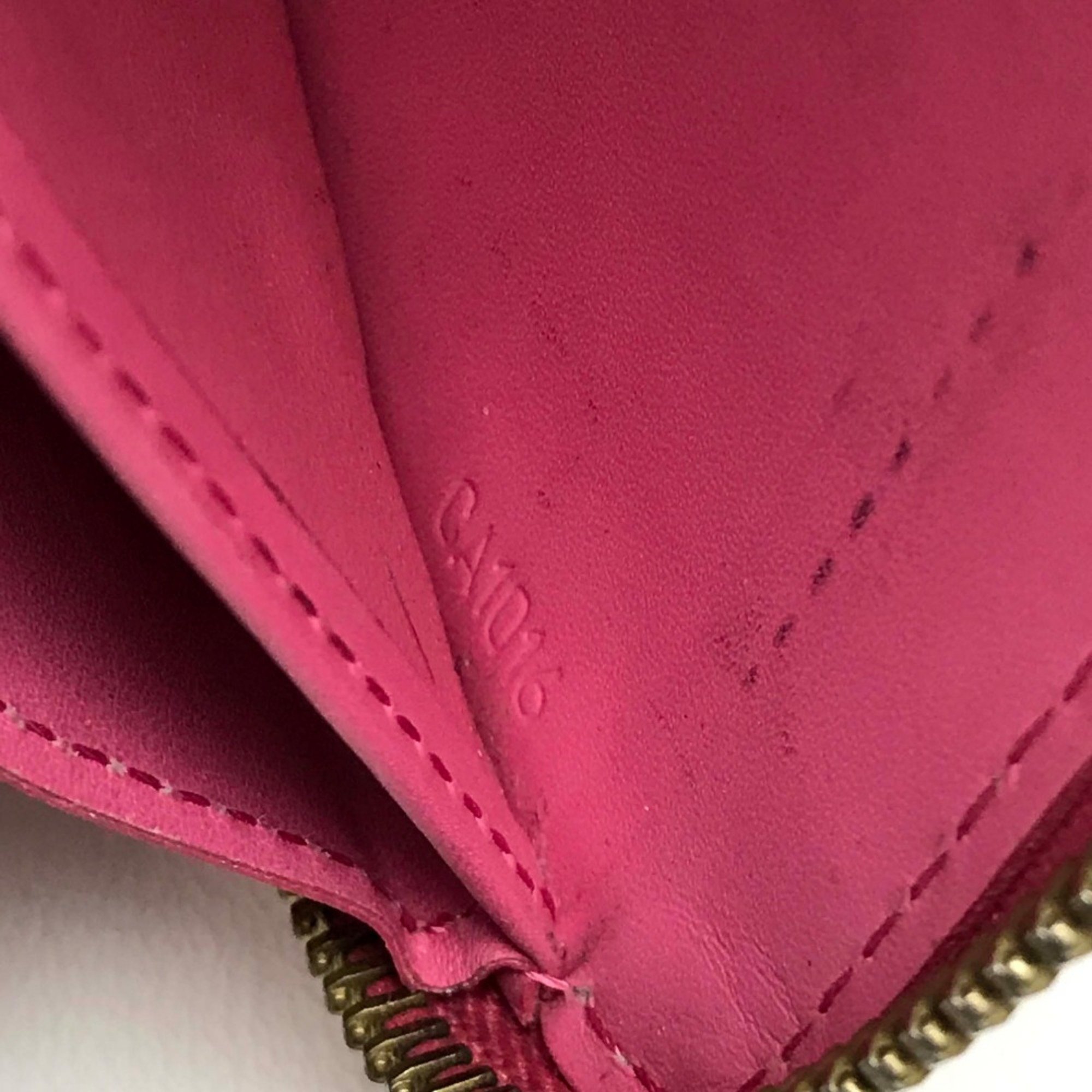 Louis Vuitton M9147F MonogramVernis Zippy Wallet Long Wallet Framboise pink