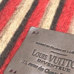 Louis Vuitton M71985 Men's Women's Fashion Accessories Scarf Rouge Red