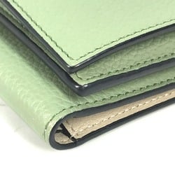 Loewe anagram Compact wallet Trifold wallet Green Brown