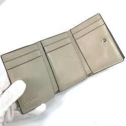 Loewe anagram Compact wallet Trifold wallet Green Brown