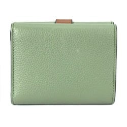 Loewe anagram Compact wallet Trifold wallet Green Brown