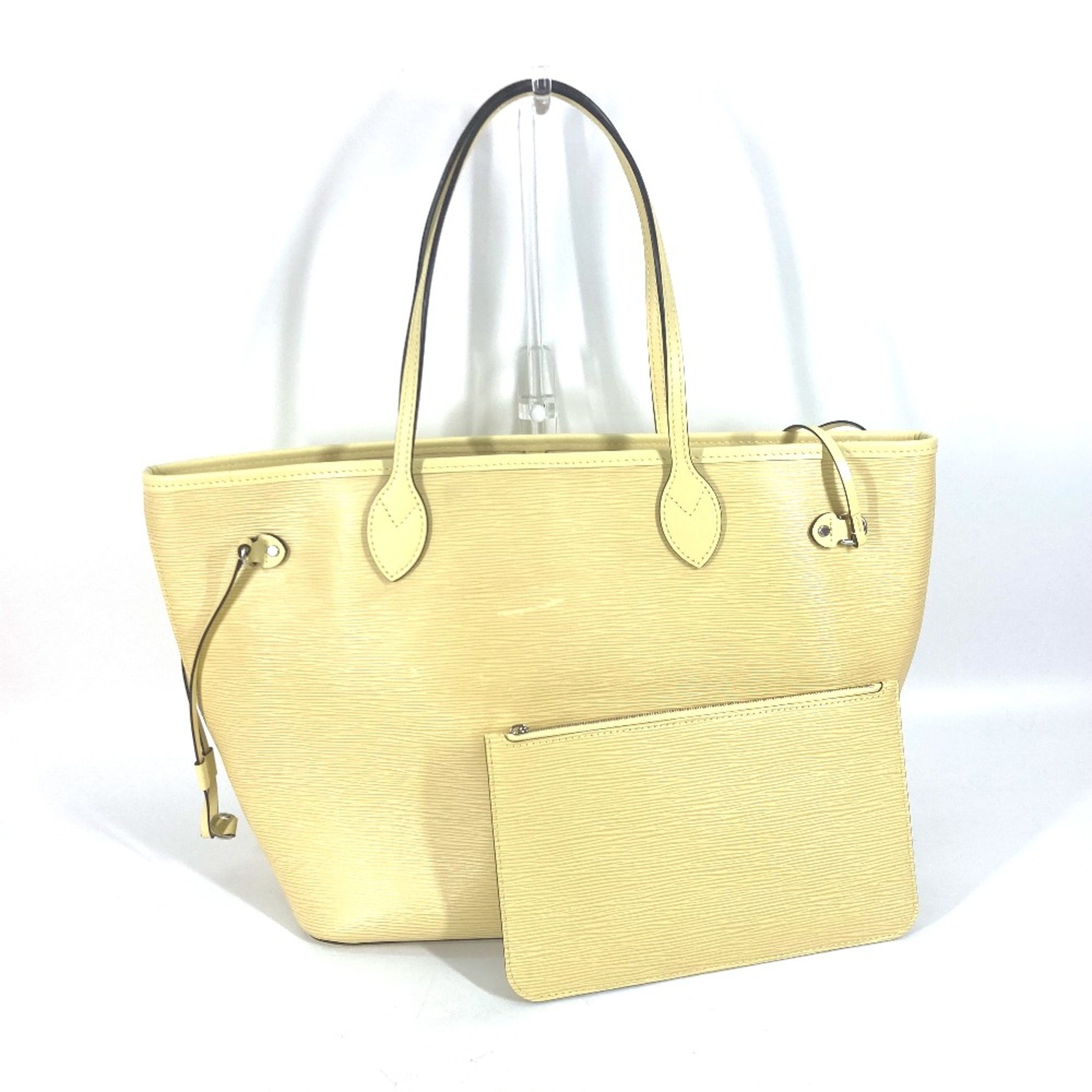 Louis Vuitton M41092 Epi Shoulder Bag with pouch Tote Bag Jaune pale yellow