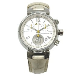 Louis Vuitton Q132C Tambour Wristwatch Silver