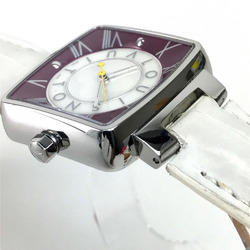 Louis Vuitton Q221J Quartz Wristwatch Silver Wine red Based