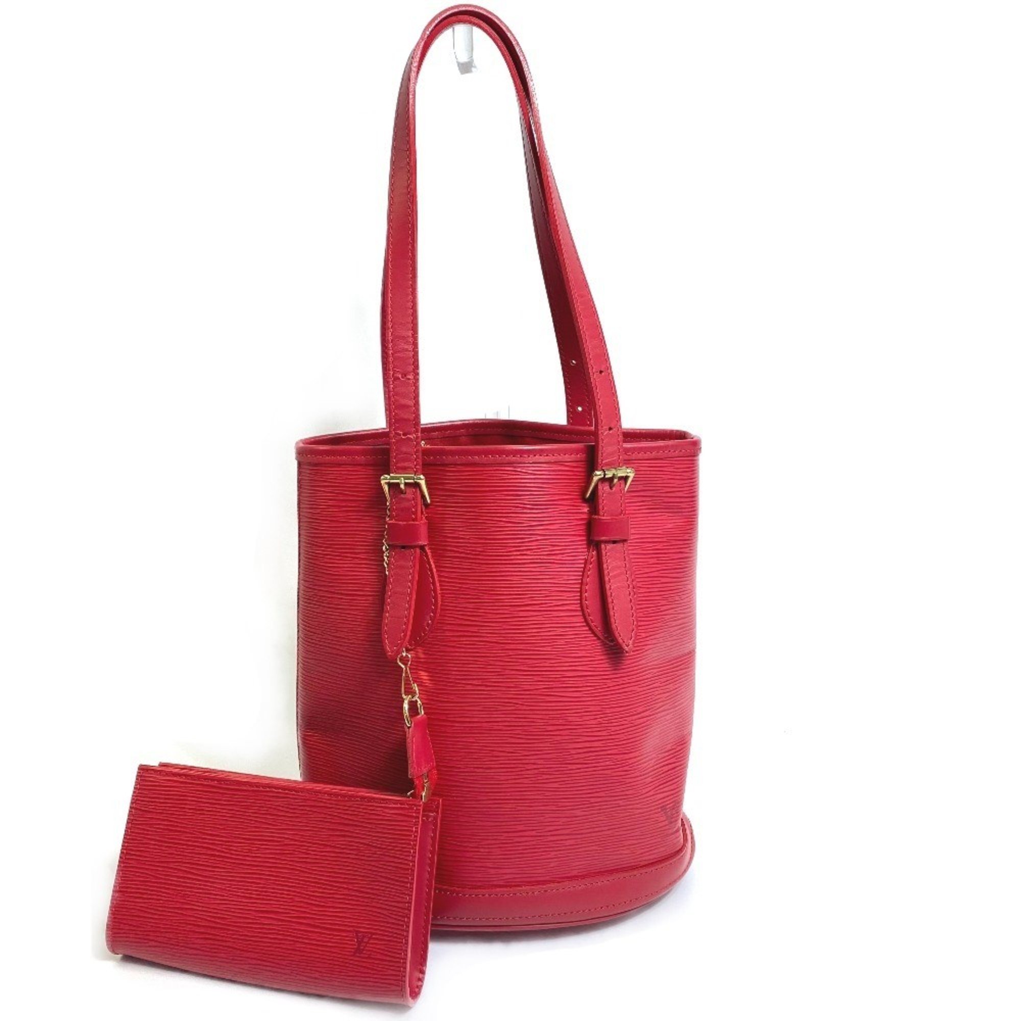 Louis Vuitton M5899E Epi bag shawl Bucket type Shoulder Bag Rouge Red