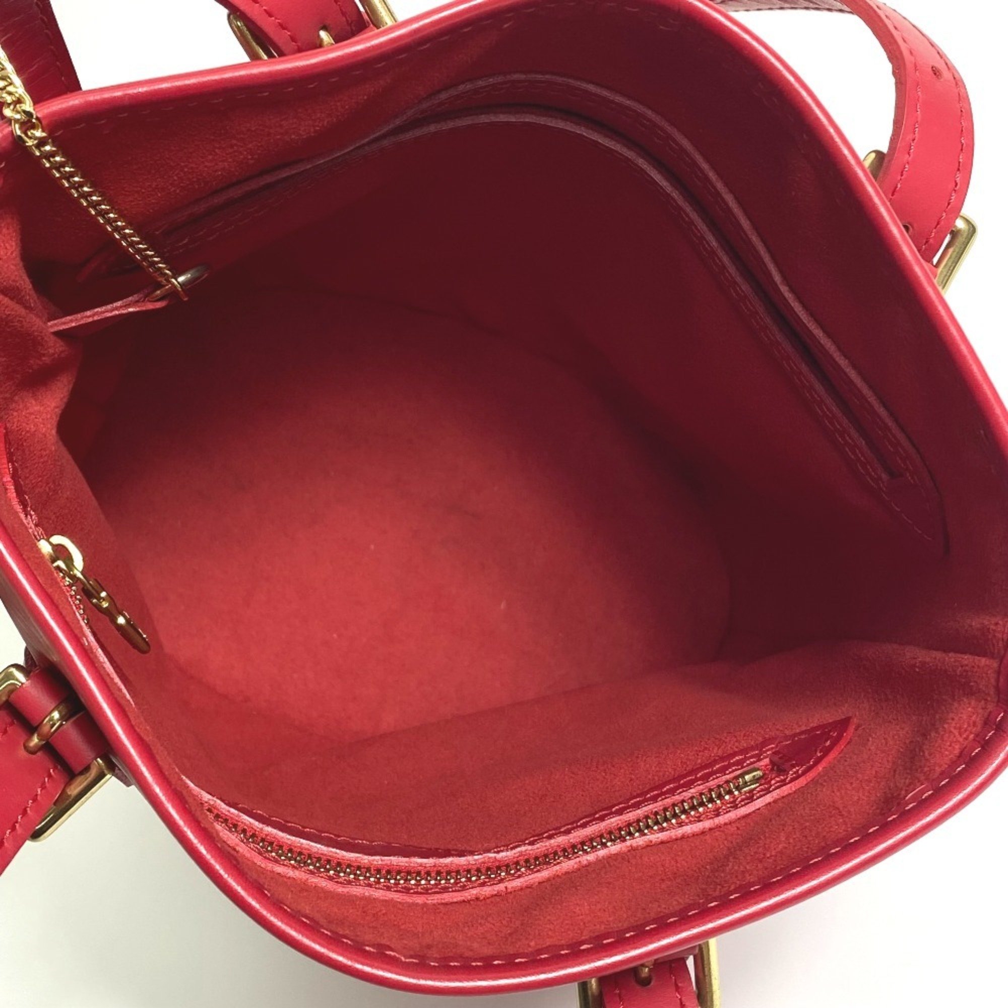 Louis Vuitton M5899E Epi bag shawl Bucket type Shoulder Bag Rouge Red