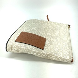 Loewe anagram jacquard Cluch Bag bag Clutch bag ecru/tan Beige x Brown