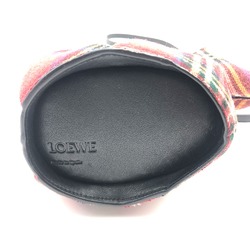 Loewe 118.50.M93 Check pattern Bag 2WAY Shoulder Bag Red RedBased x Multicolore