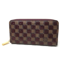 Louis Vuitton N63714 Damier-Paillette Zip Around Long Wallet Brown