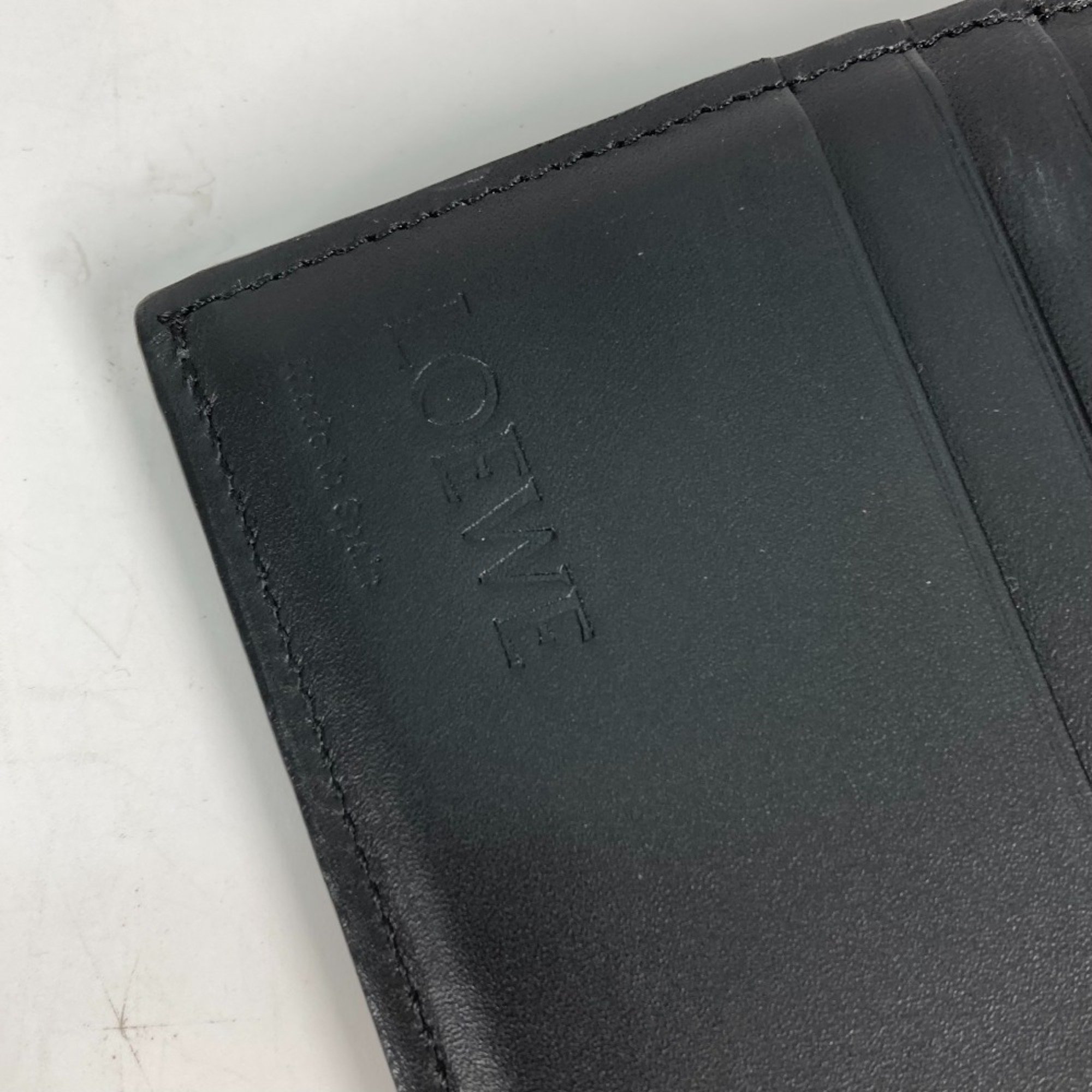 Loewe Long wallet Two fold Long Wallet Black