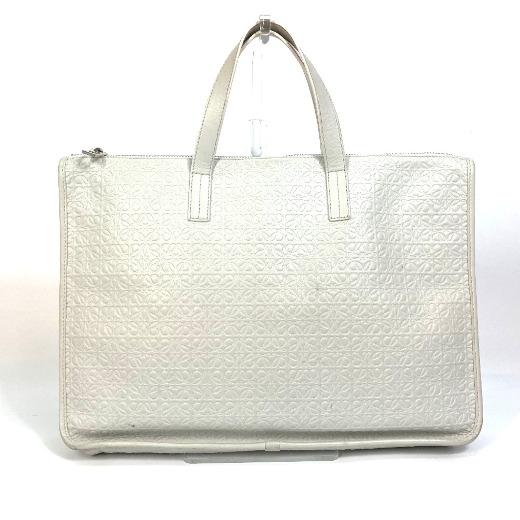 Loewe anagram Bag Hand Bag Tote Bag White