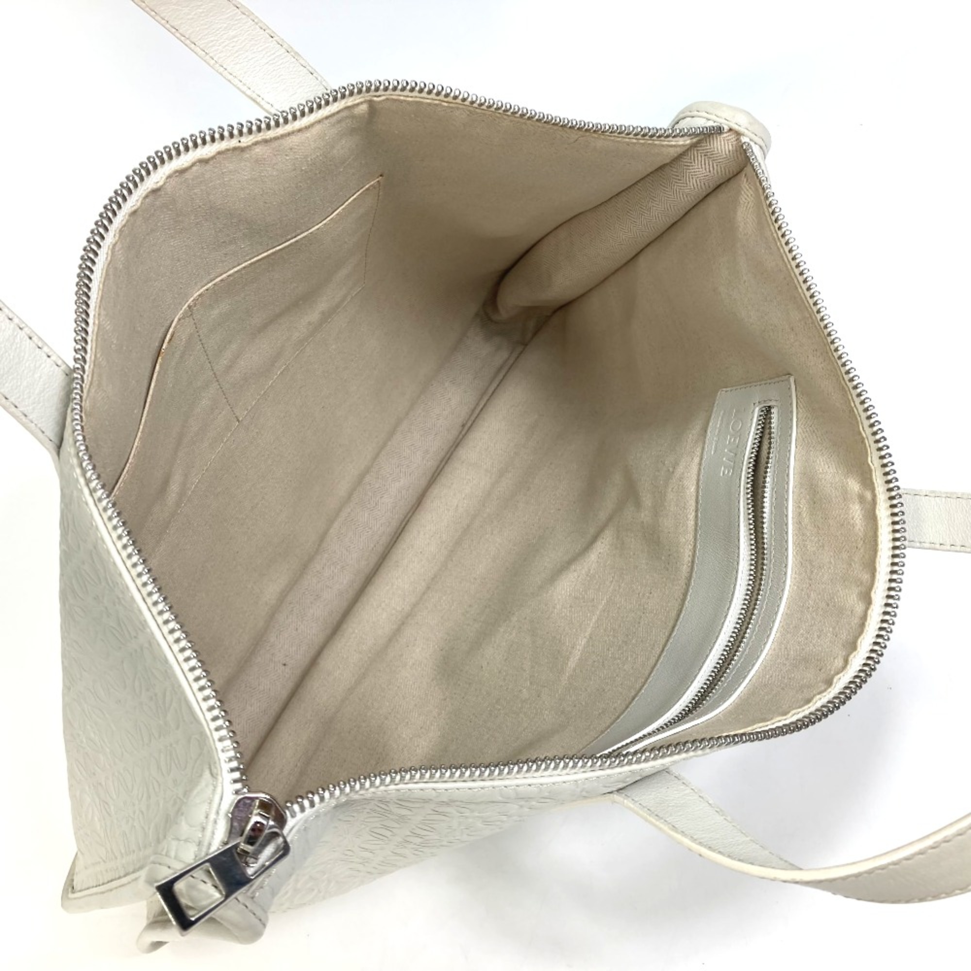 Loewe anagram Bag Hand Bag Tote Bag White