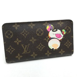 Louis Vuitton M61729 Monogram panda Murakami Takashi Long Wallet Brown Brown