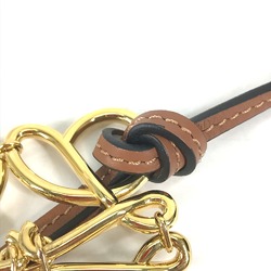 Loewe Key ring Bag Charm Key Holder Brown Gold