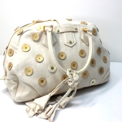 Louis Vuitton M95409 Polka Dots-Panama Bowly Bag Women's Hand Bag White Ivory