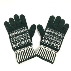 Loewe Gloves Knit gloves Green White