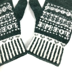 Loewe Gloves Knit gloves Green White