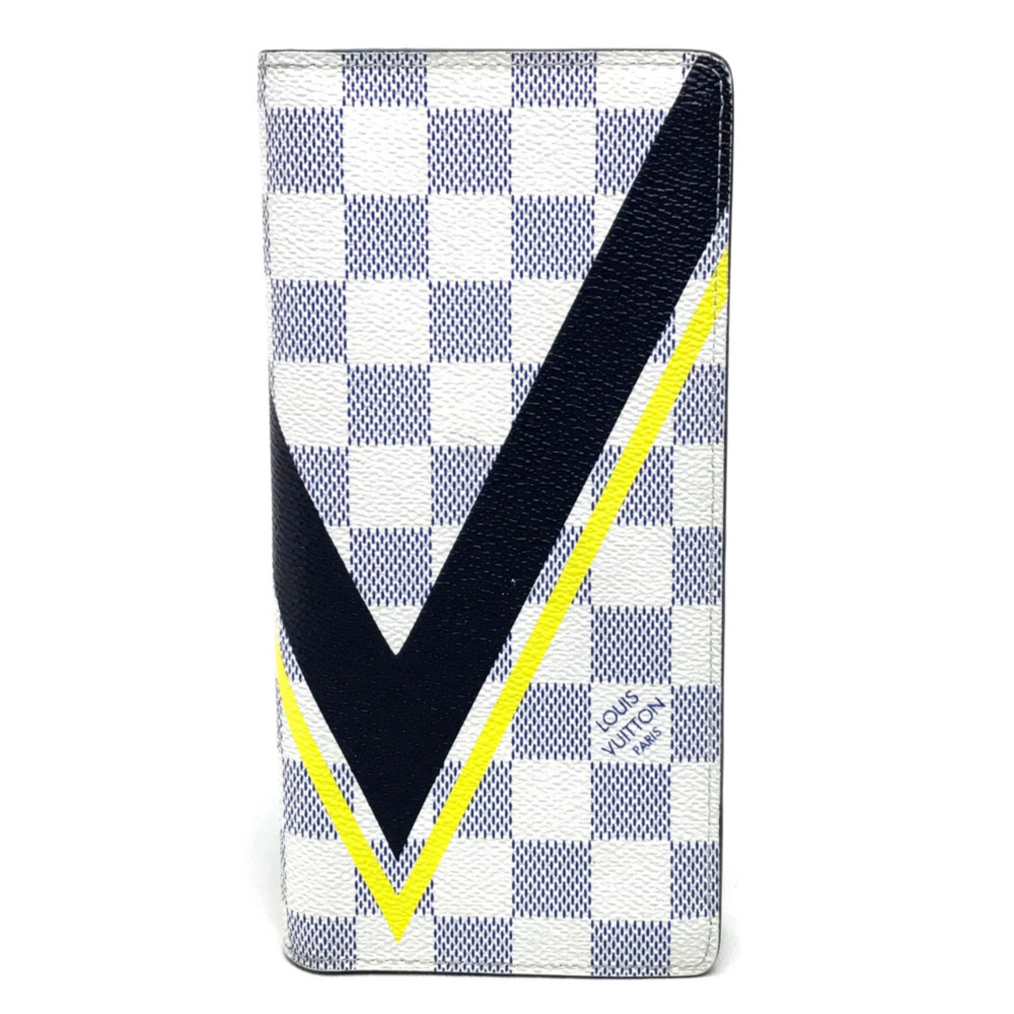 Louis Vuitton N64007 Damier Coastline Americans Cup Long Wallet Azur Azur