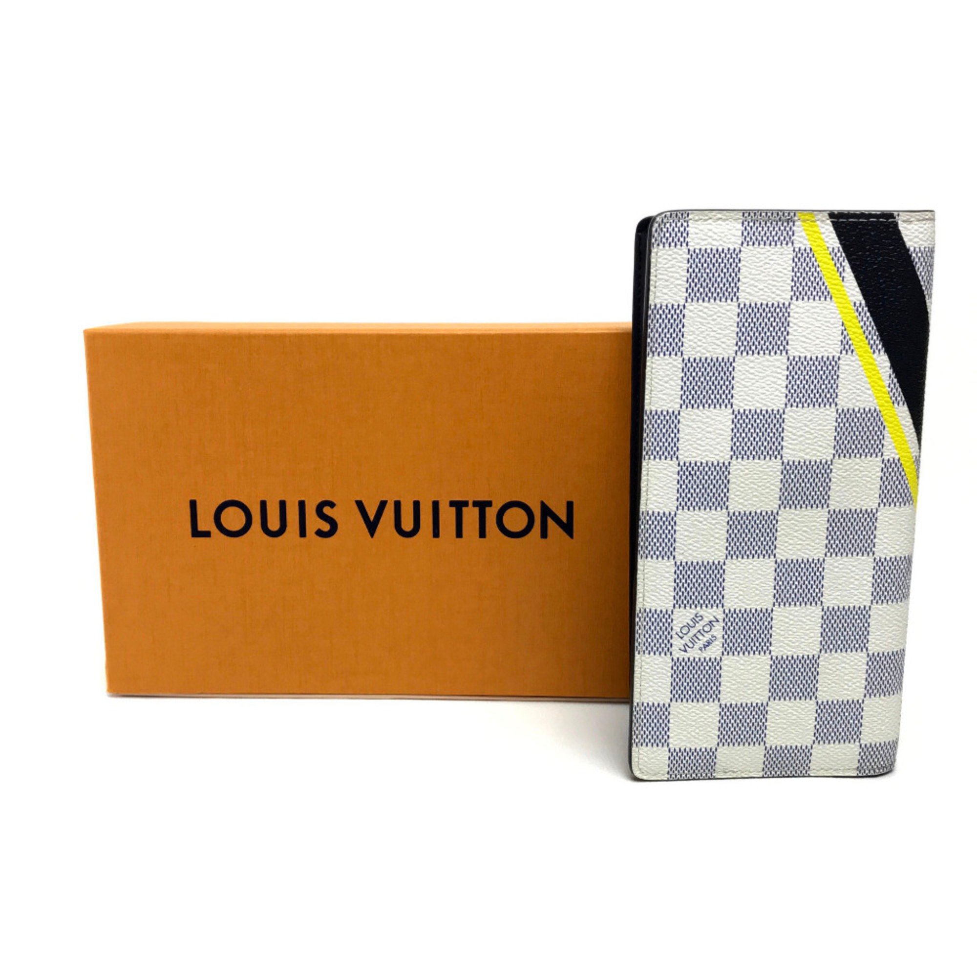 Louis Vuitton N64007 Damier Coastline Americans Cup Long Wallet Azur Azur