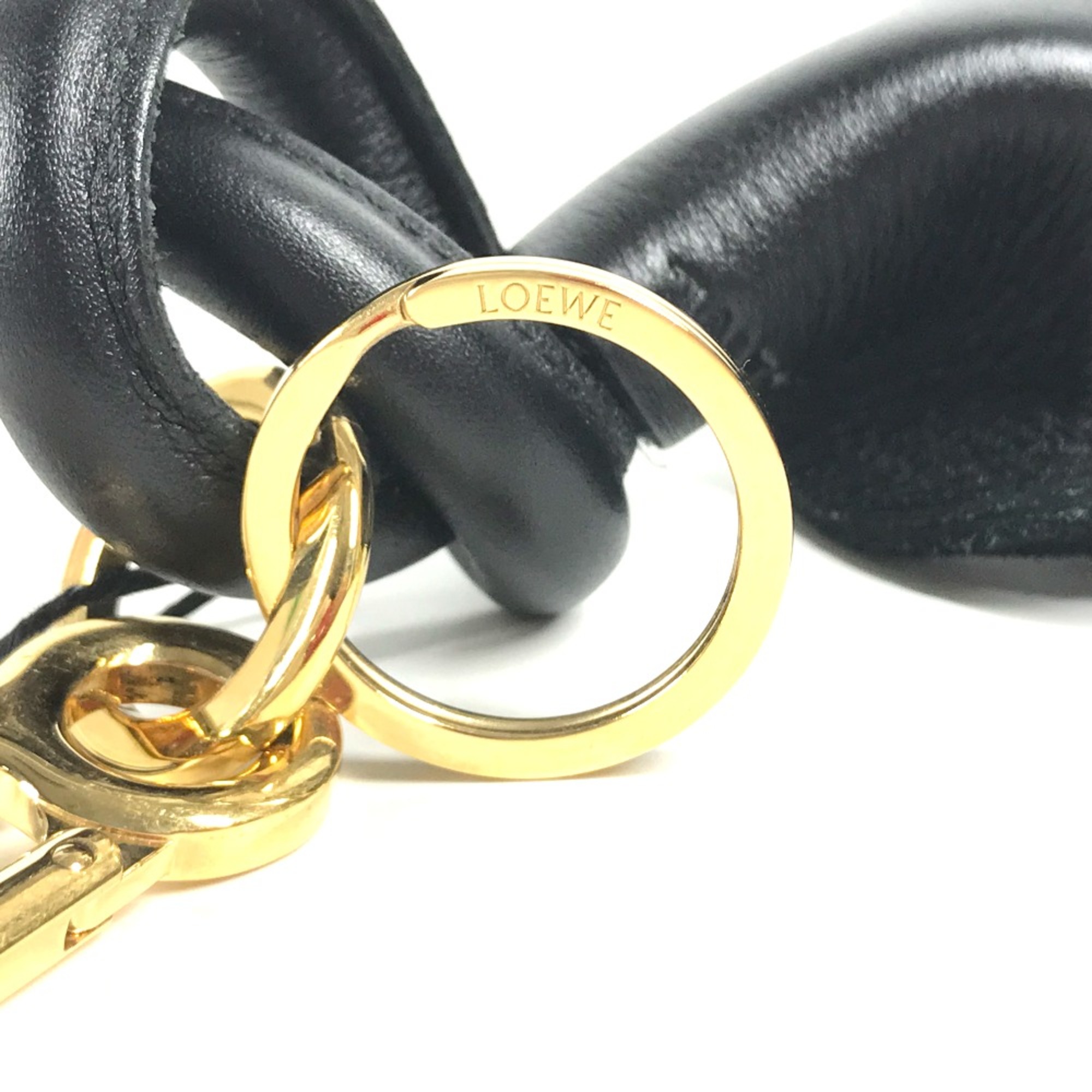 Loewe Bag Charm Key Holder Black