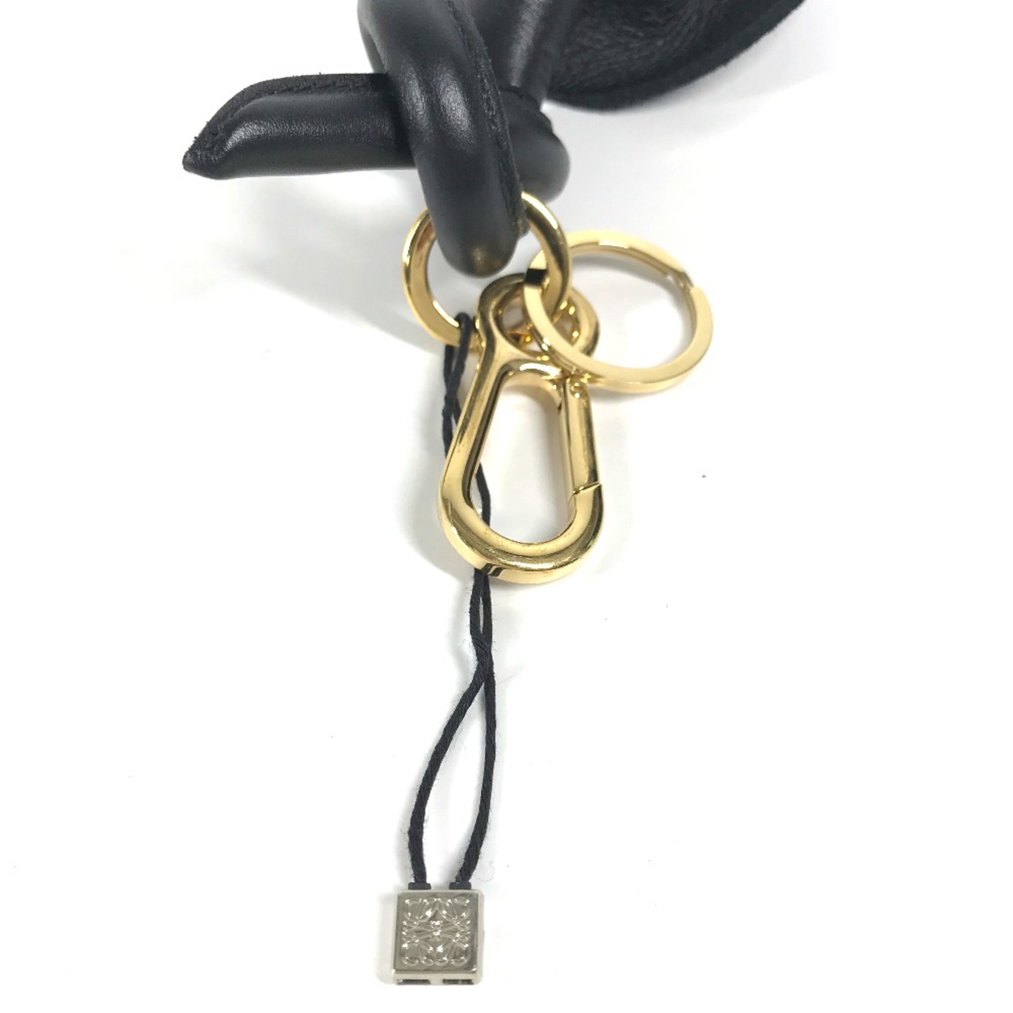 Loewe Bag Charm Key Holder Black