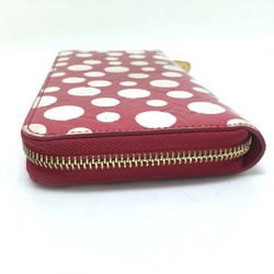 Louis Vuitton M91572 Vernis Dot Infinity Zip Around Long Wallet Red Rouge