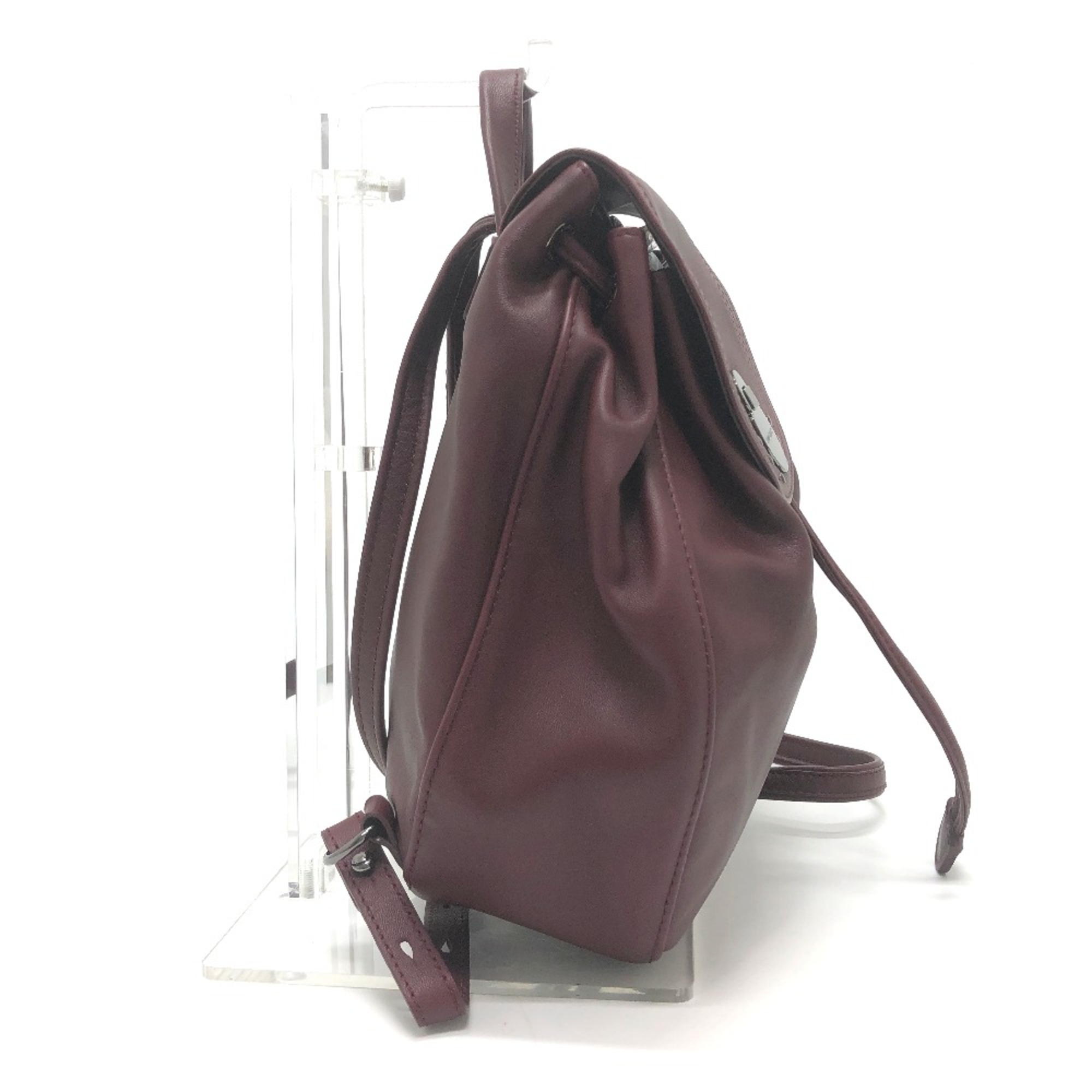 Long Shan Backpack Shoulder Backpack Red SilverHardware