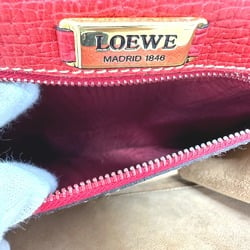 Loewe 2WAY Shoulder Hand Bag Red