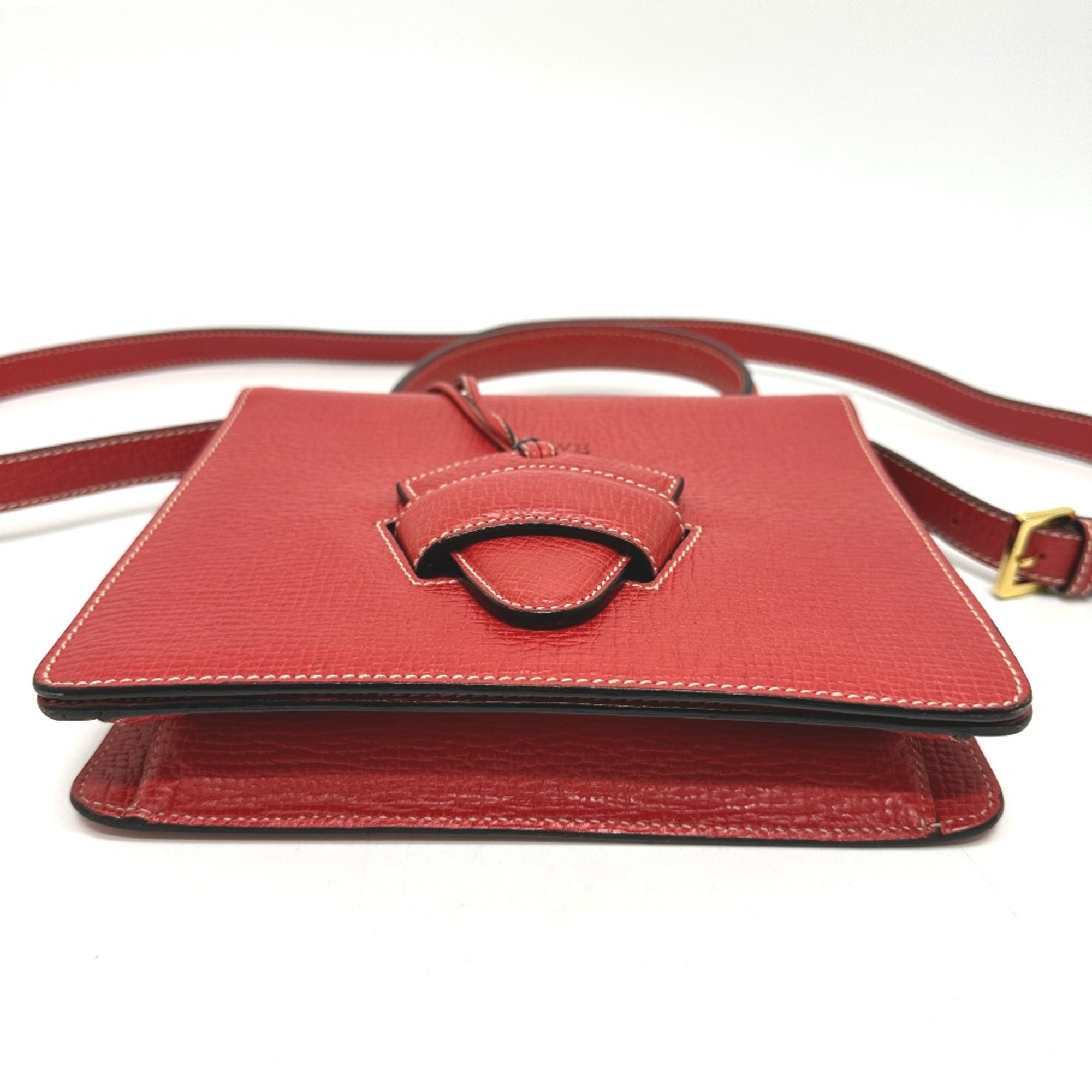 Loewe 2WAY Shoulder Hand Bag Red