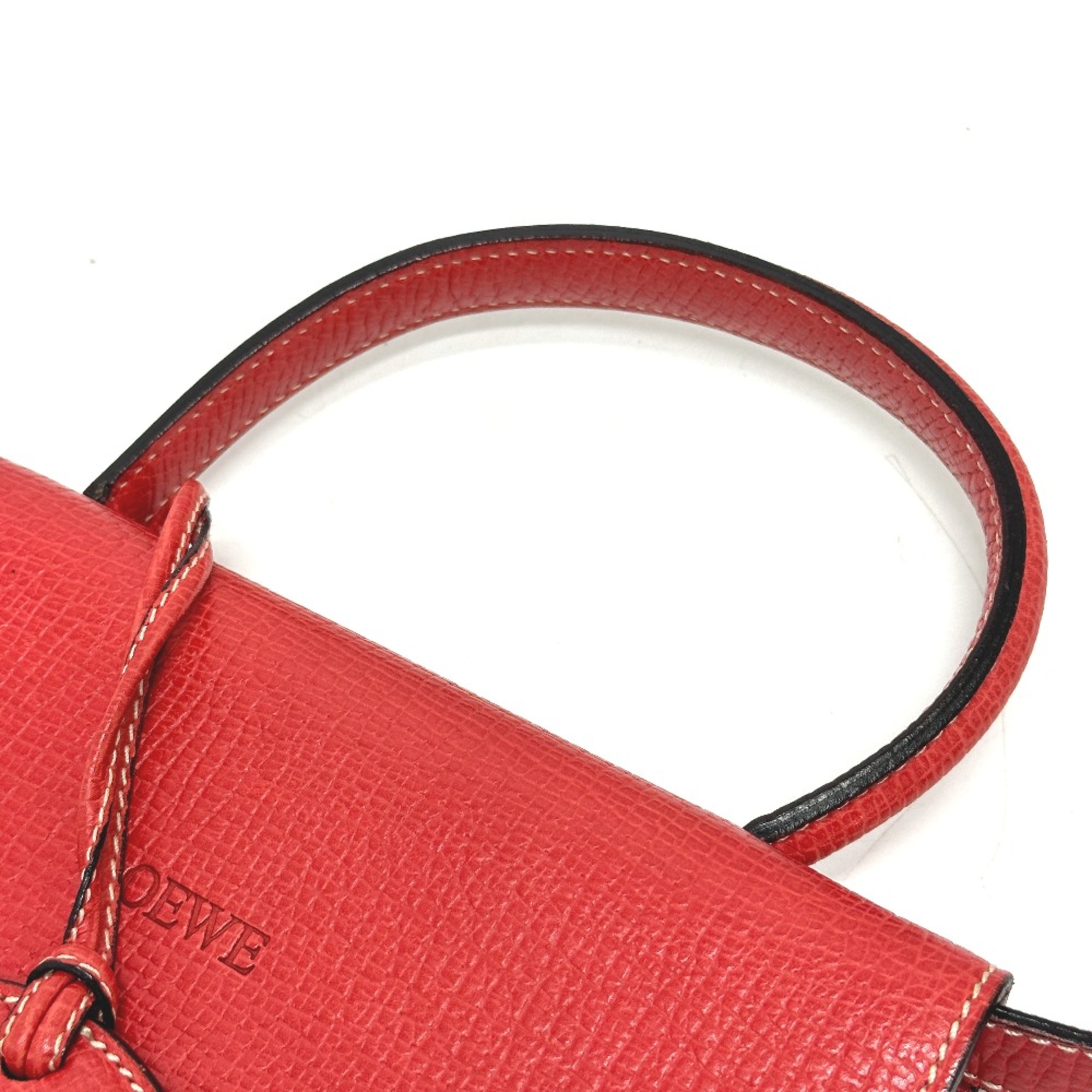 Loewe 2WAY Shoulder Hand Bag Red