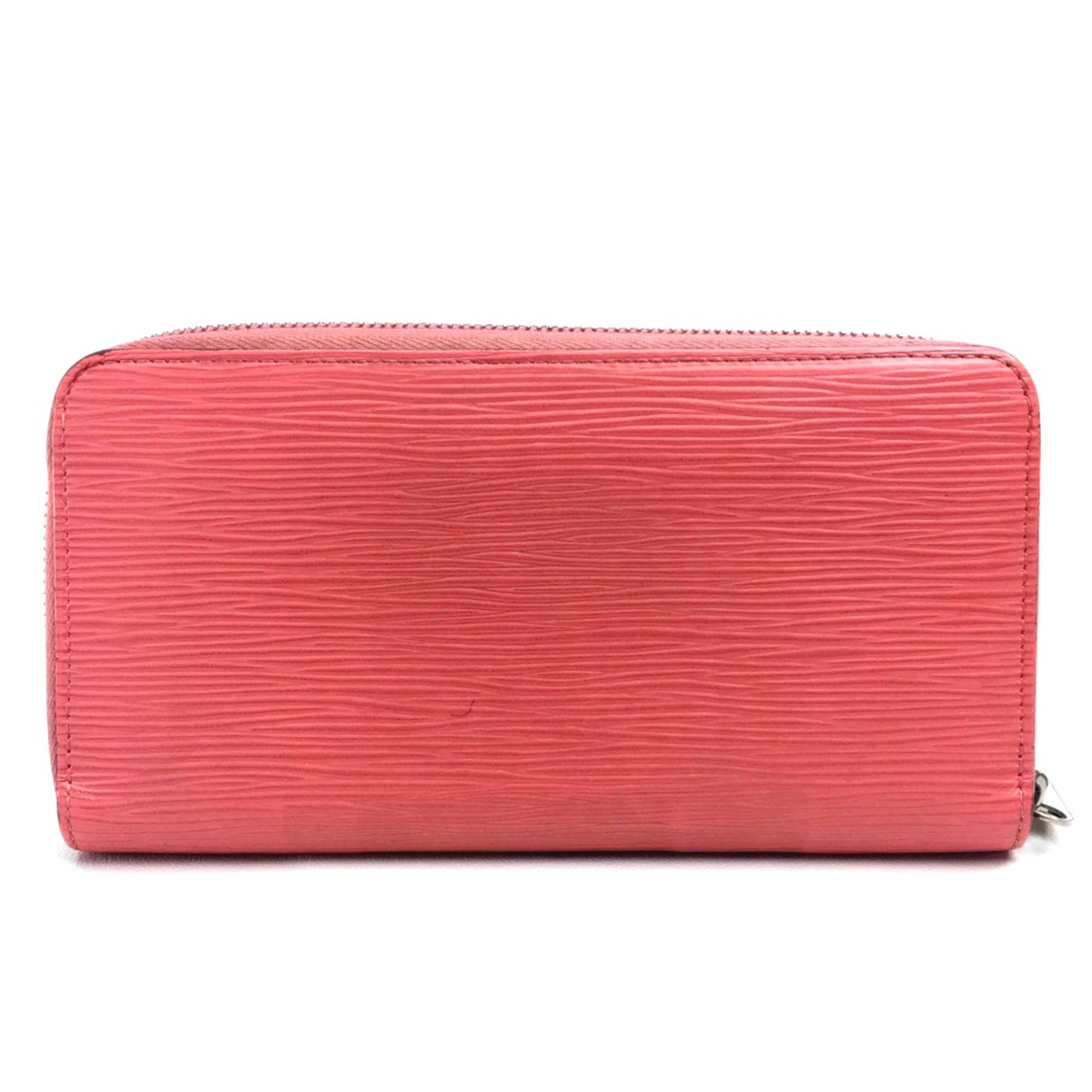 Louis Vuitton M60663 Epi Zip Around Long Wallet Long Wallet Corail Pink Based