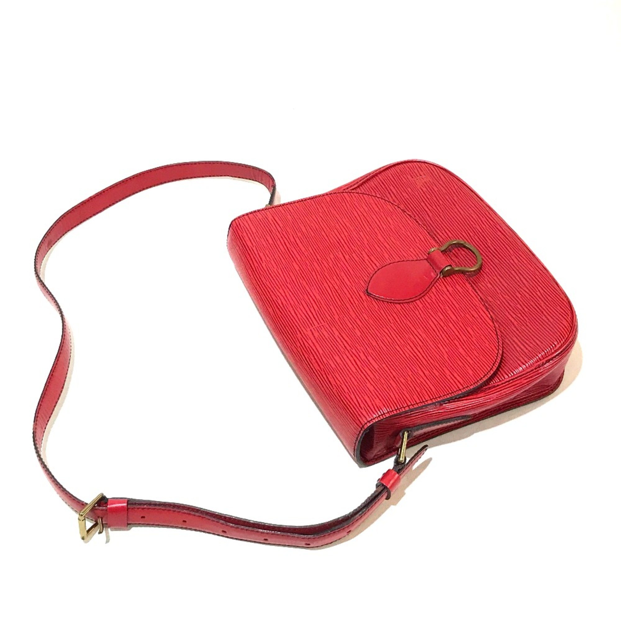 Louis Vuitton M52197 Epi Bag Crossbody Pochette Shoulder Bag Castilian red Red