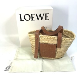 Loewe 327.02.S92 anagram Basket small basket bag Hand Bag Beige