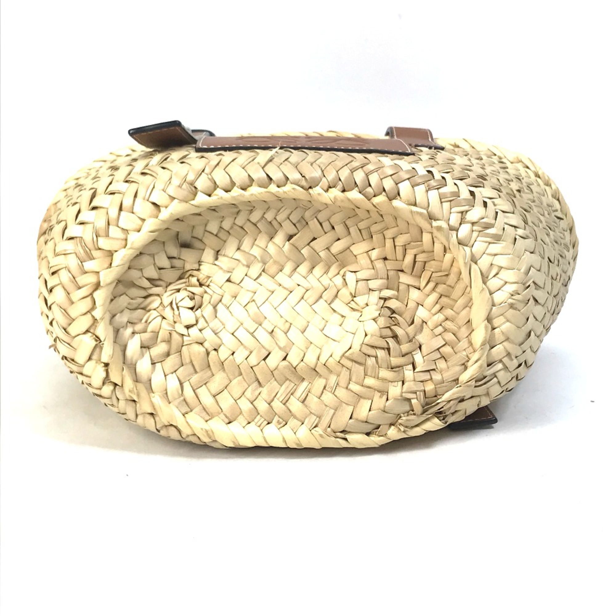 Loewe 327.02.S92 anagram Basket small basket bag Hand Bag Beige