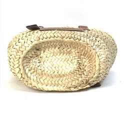 Loewe 327.02.S92 anagram Basket small basket bag Hand Bag Beige