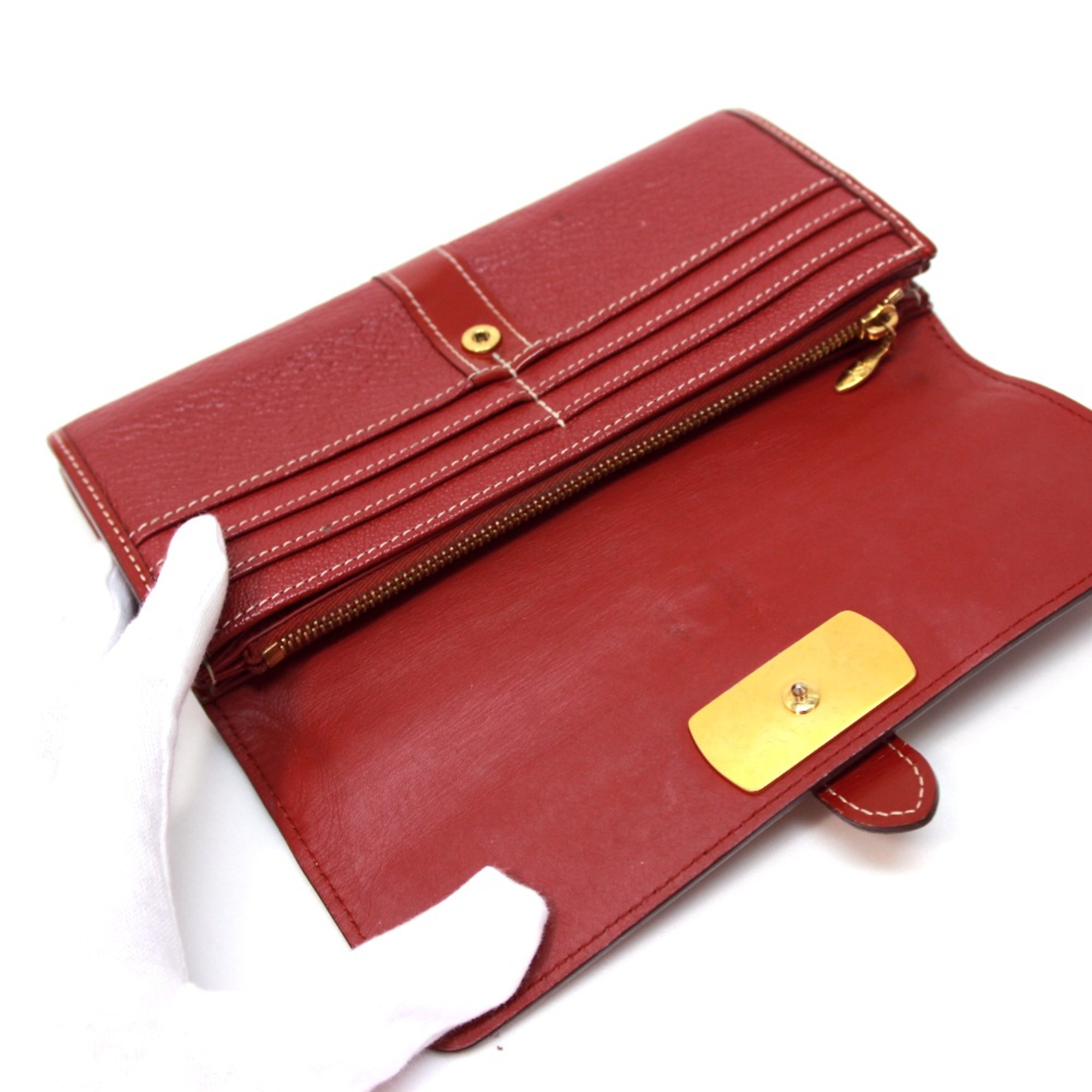 Louis Vuitton M95856 Suhali Zippered wallet Long Wallet Tanami Red