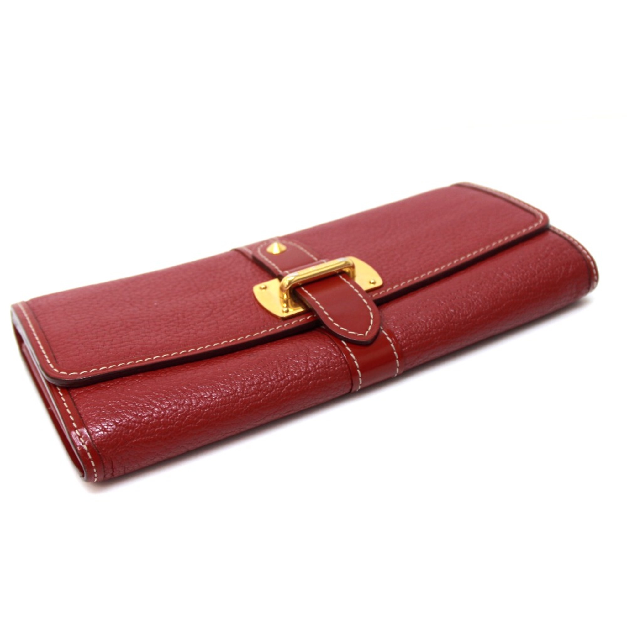 Louis Vuitton M95856 Suhali Zippered wallet Long Wallet Tanami Red