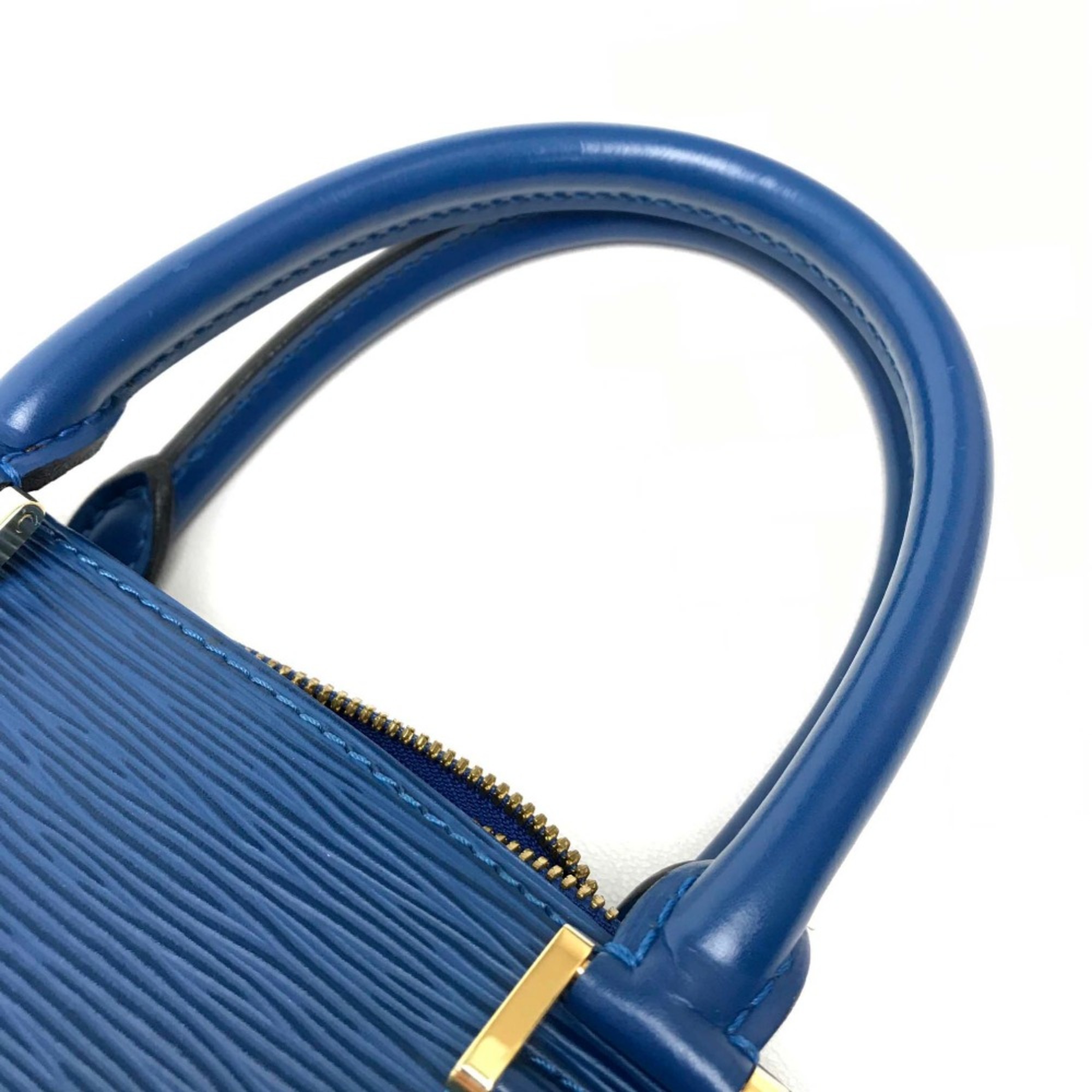 Louis Vuitton M52055 Epi Bag Hand Bag Hand Bag Toledo Blue blue