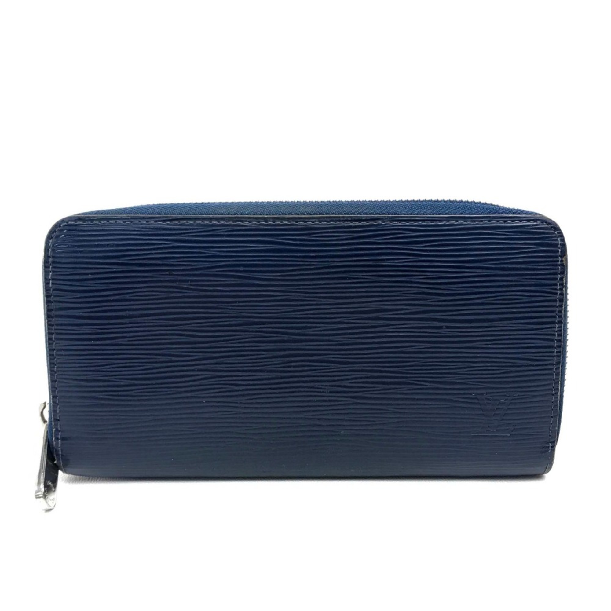 Louis Vuitton M60307 Epi Zip Around Long Wallet Long Wallet Indigo Blue blue