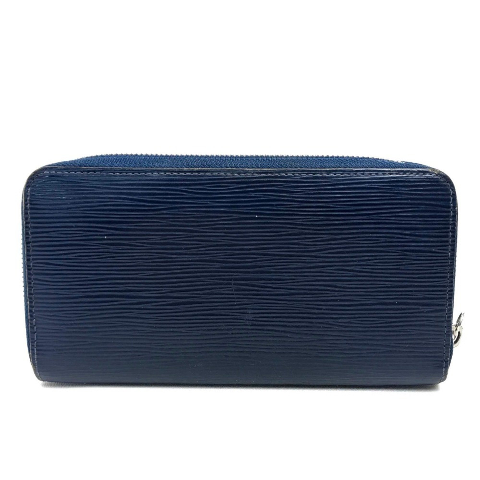 Louis Vuitton M60307 Epi Zip Around Long Wallet Long Wallet Indigo Blue blue