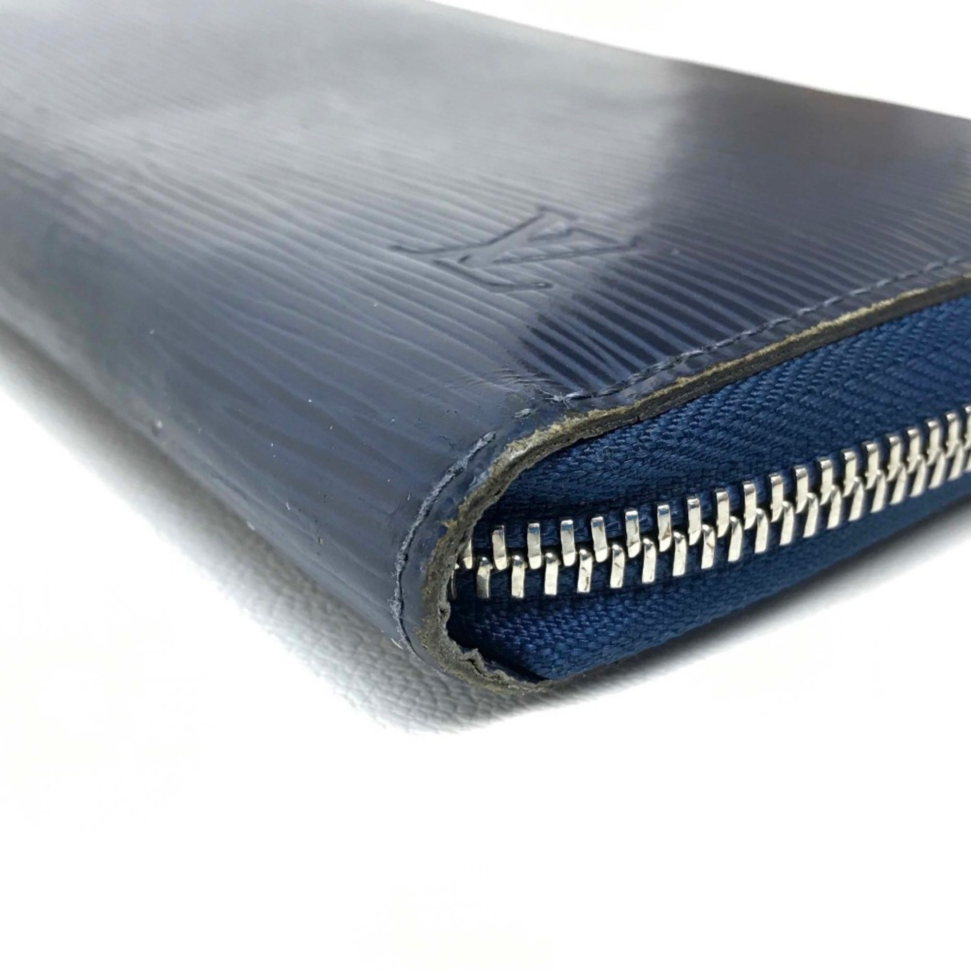 Louis Vuitton M60307 Epi Zip Around Long Wallet Long Wallet Indigo Blue blue