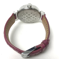 Louis Vuitton Q1313 quartz Wristwatch Silver Pink Based