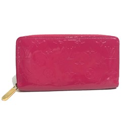 Louis Vuitton M91597 MonogramVernis Zip Around Long Wallet Rose Andian pink