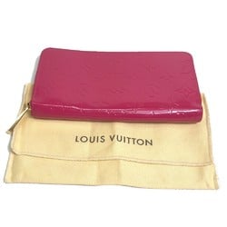 Louis Vuitton M91597 MonogramVernis Zip Around Long Wallet Rose Andian pink